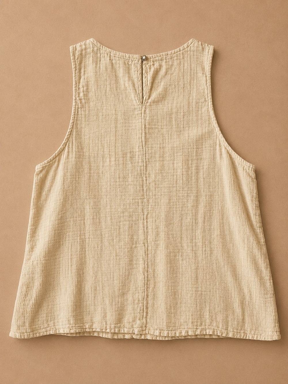 PrAna 100% Organic Cotton Gauze Tank Top in Cream/Ivory - Picture 3 of 6